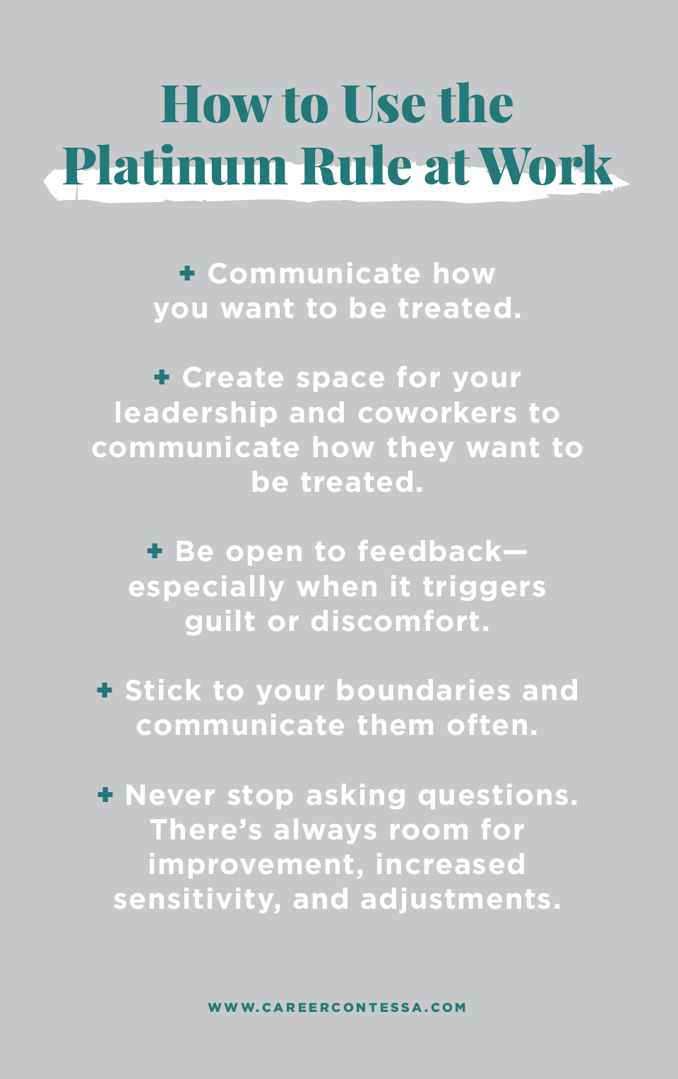 What is The Platinum Rule and Why it Matters More Than Ever Career